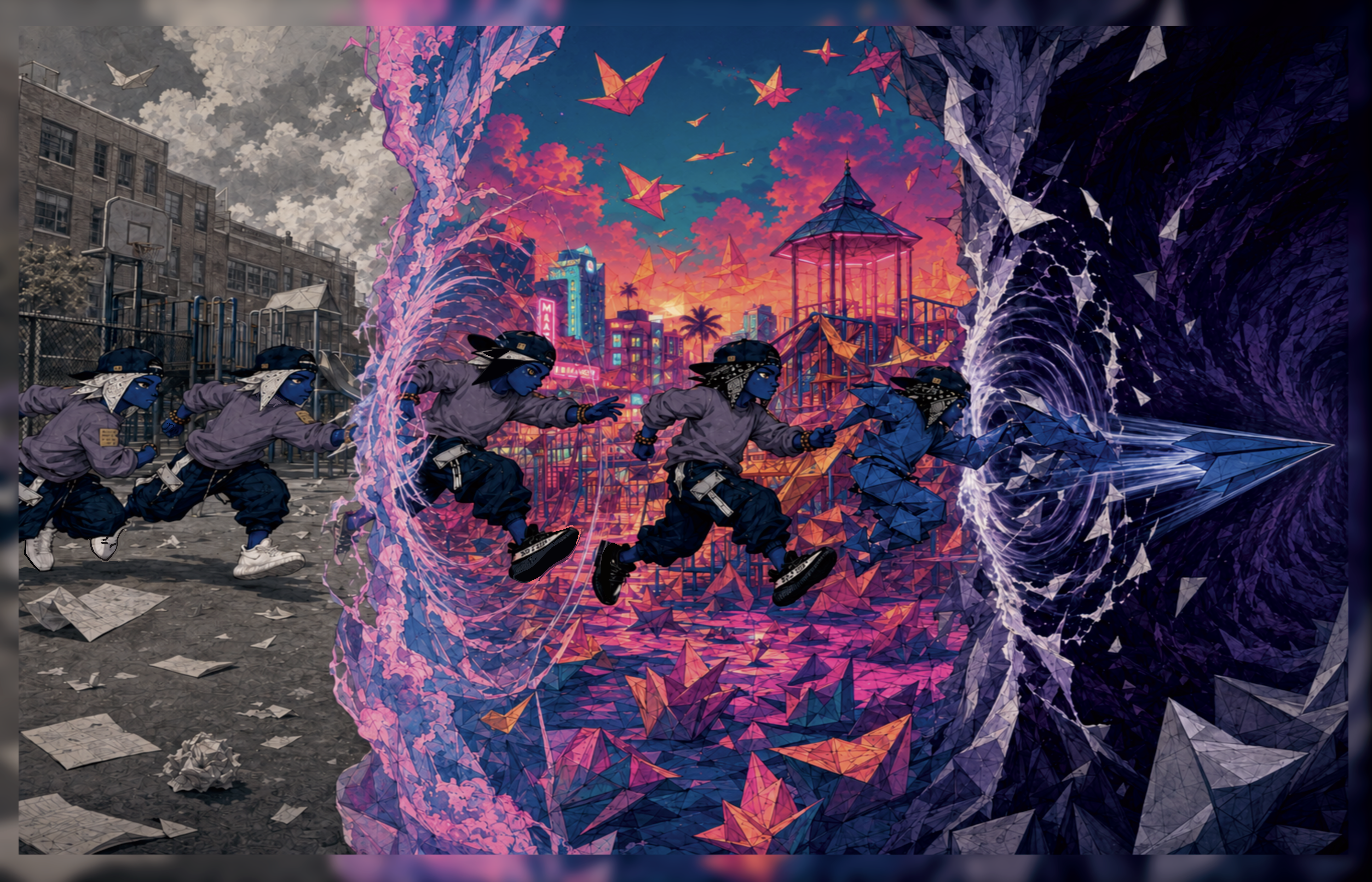BAYNG issue 2 two-page spread for pages 10 and 11.